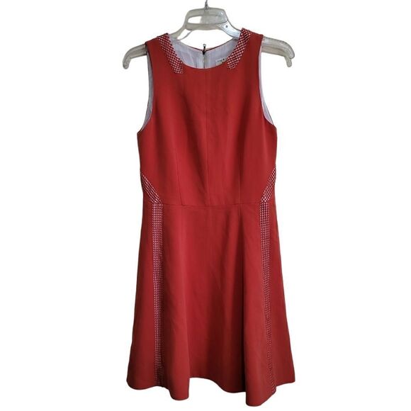 Rag & Bone Orange Sleeveless Dress Sz 6 - Picture 5 of 13